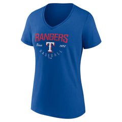 Texas Rangers Women's Live For It Team V-Neck T-Shirt - MLB