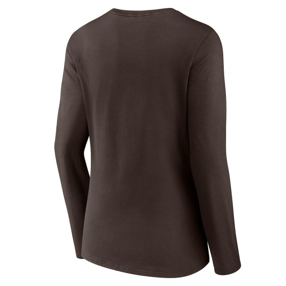 San Diego Padres Women's Live For It Long Sleeve Long Sleeve V-Neck T-Shirt - MLB