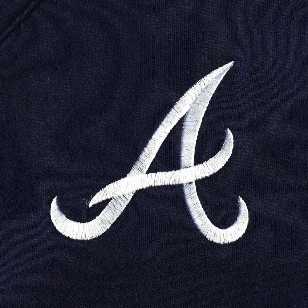 Atlanta Braves DKNY Sport Women's Lily V-Neck Pullover Sweatshirt - MLB