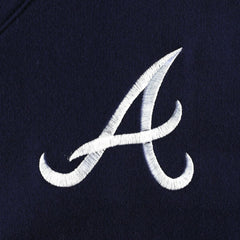 Atlanta Braves DKNY Sport Women's Lily V-Neck Pullover Sweatshirt - MLB