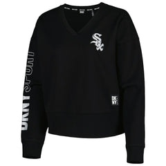 Chicago White Sox DKNY Sport Women's Lily V-Neck Pullover Sweatshirt - MLB