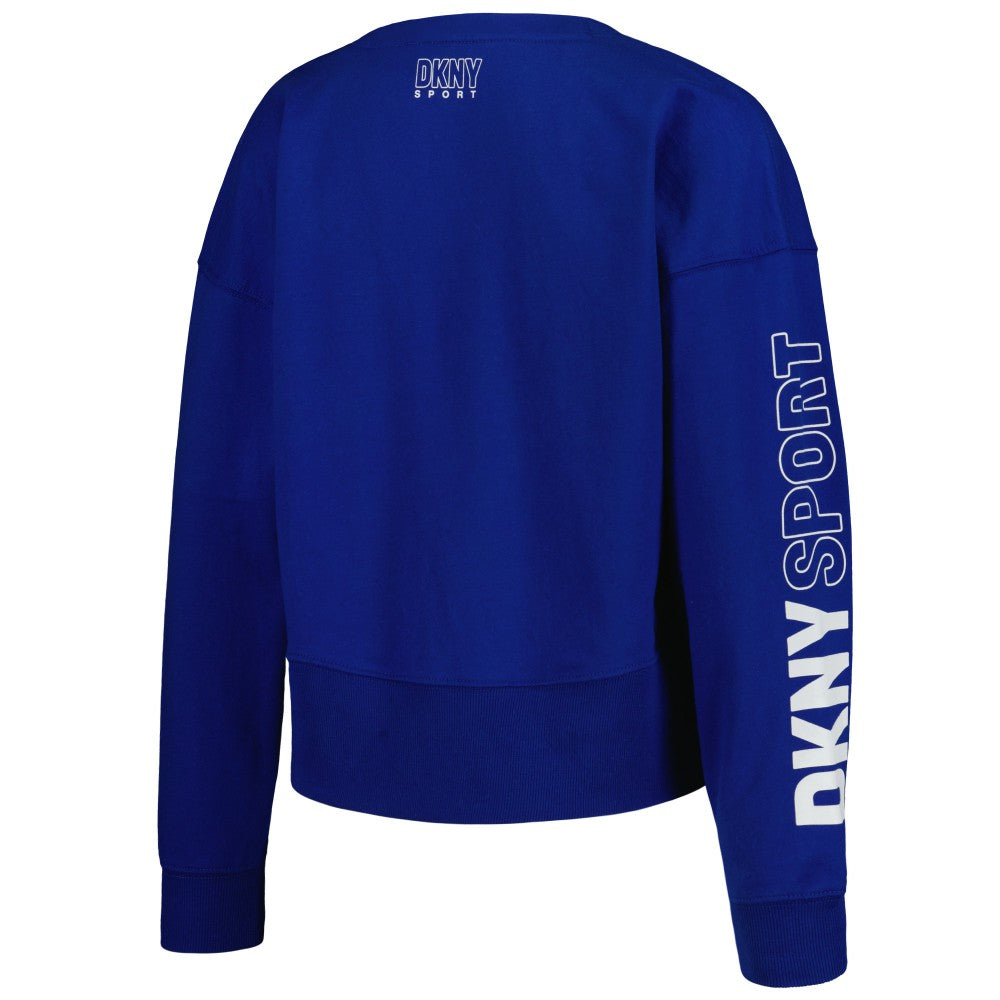 Kansas City Royals DKNY Sport Women's Lily V-Neck Pullover Sweatshirt - MLB