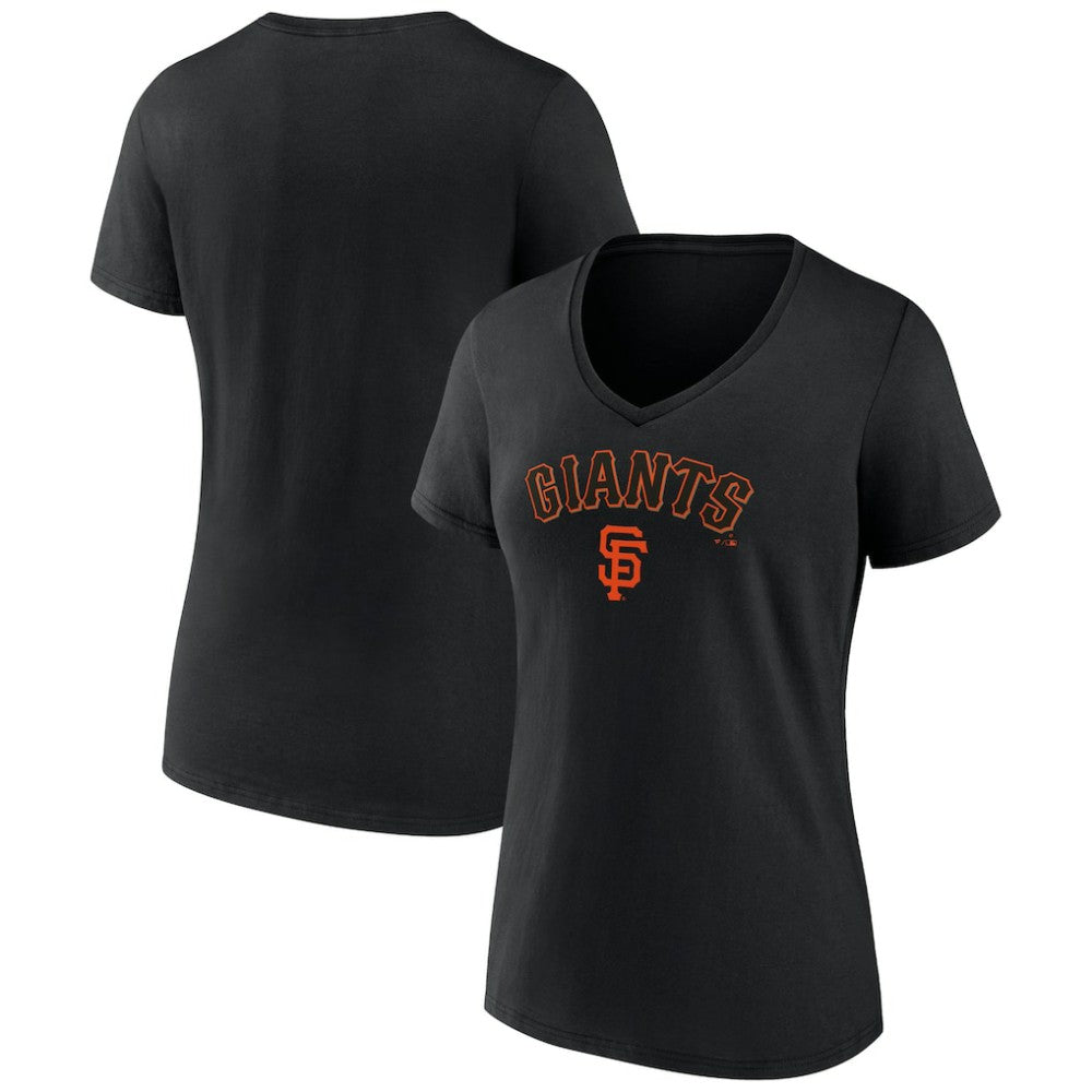 San Francisco Giants Women's Lockup V-Neck T-Shirt - MLB