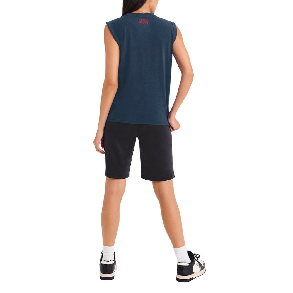 Cleveland Guardians DKNY Sport Women's Madison Tri-Blend Tank Top - MLB