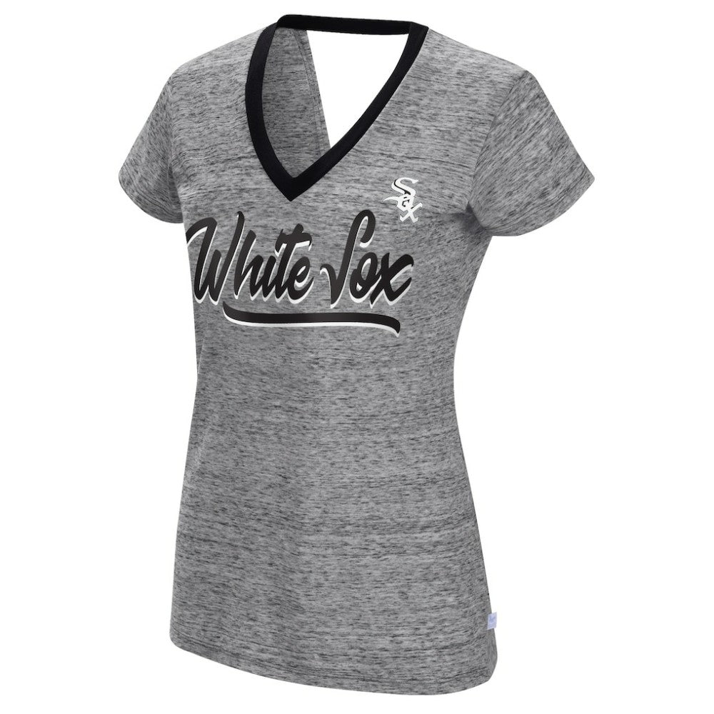 Chicago White Sox Touch Women's Halftime Back Wrap Top V-Neck T-Shirt - MLB