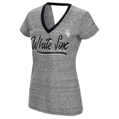 Chicago White Sox Touch Women's Halftime Back Wrap Top V-Neck T-Shirt - MLB