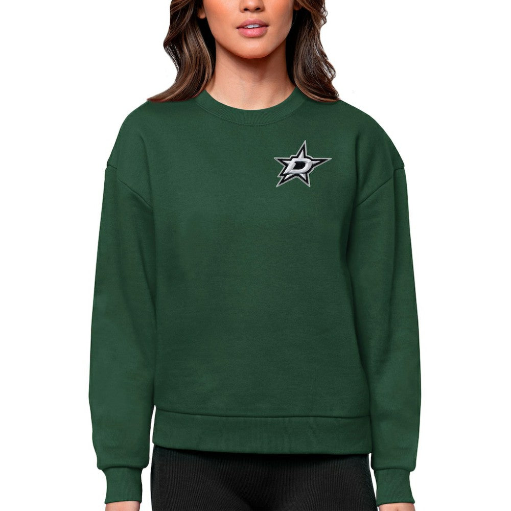 Dallas Stars Antigua Women's Victory Crewneck Pullover Sweatshirt - Green - NHL