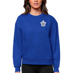 Toronto Maple Leafs Antigua Women's Victory Crewneck Pullover Sweatshirt - Royal - NHL