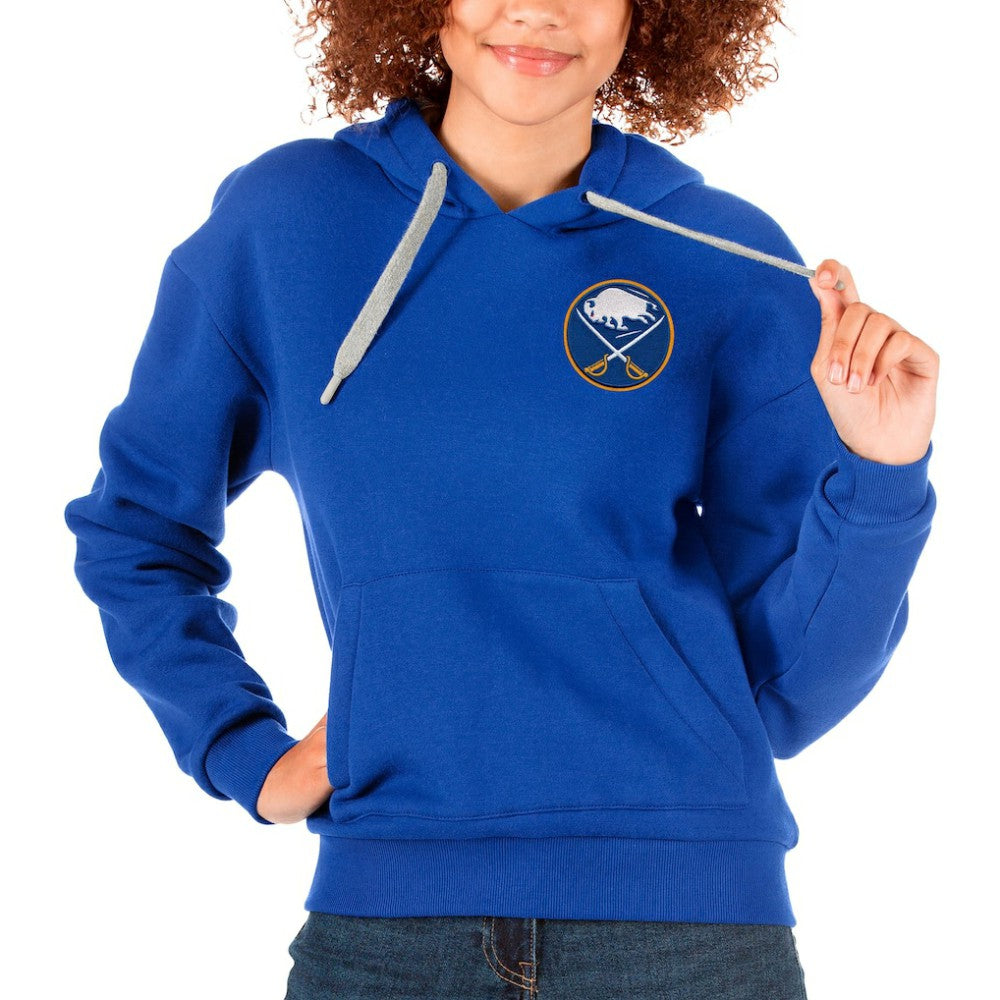 Buffalo Sabres Antigua Women's Victory Pullover Hoodie - Royal - NHL