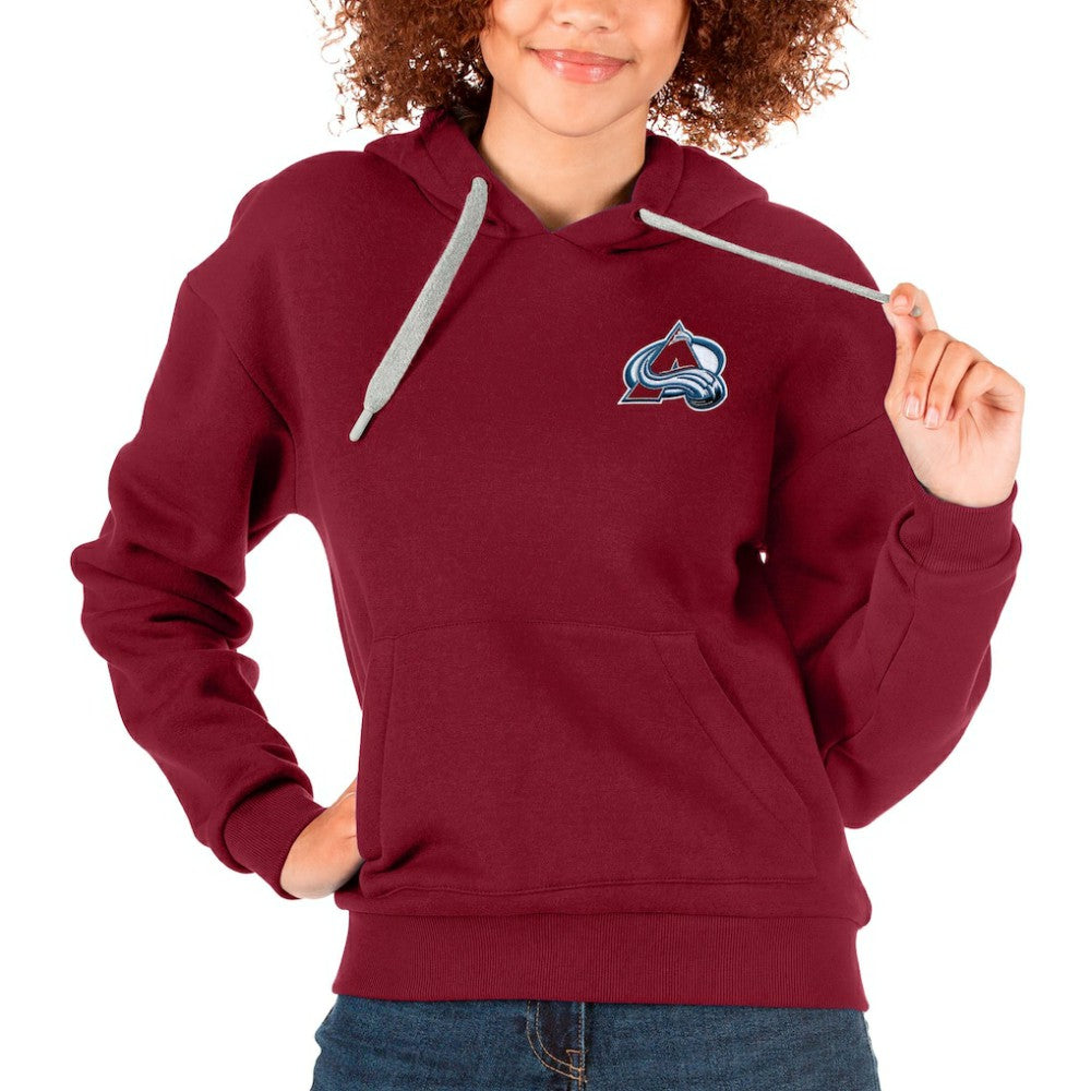 Colorado Avalanche Antigua Women's Victory Pullover Hoodie - Maroon - NHL