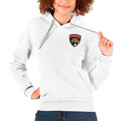 Florida Panthers Antigua Women's Victory Pullover Hoodie - White - NHL