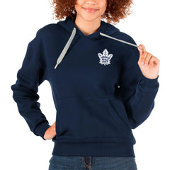 Toronto Maple Leafs Antigua Women's Victory Pullover Hoodie - Navy - NHL
