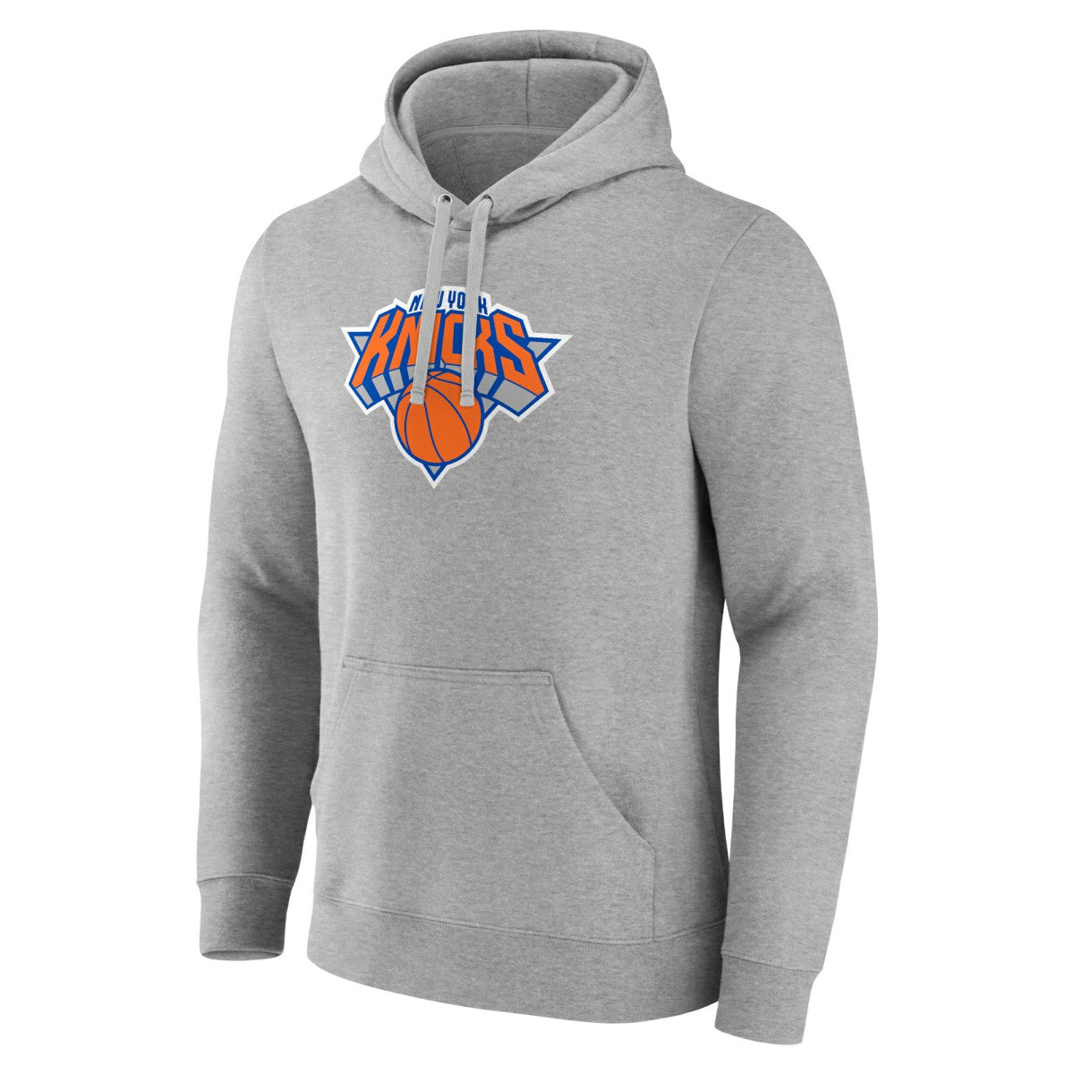 New York Knicks Logo Pullover Hoodie Heather Gray - NBA