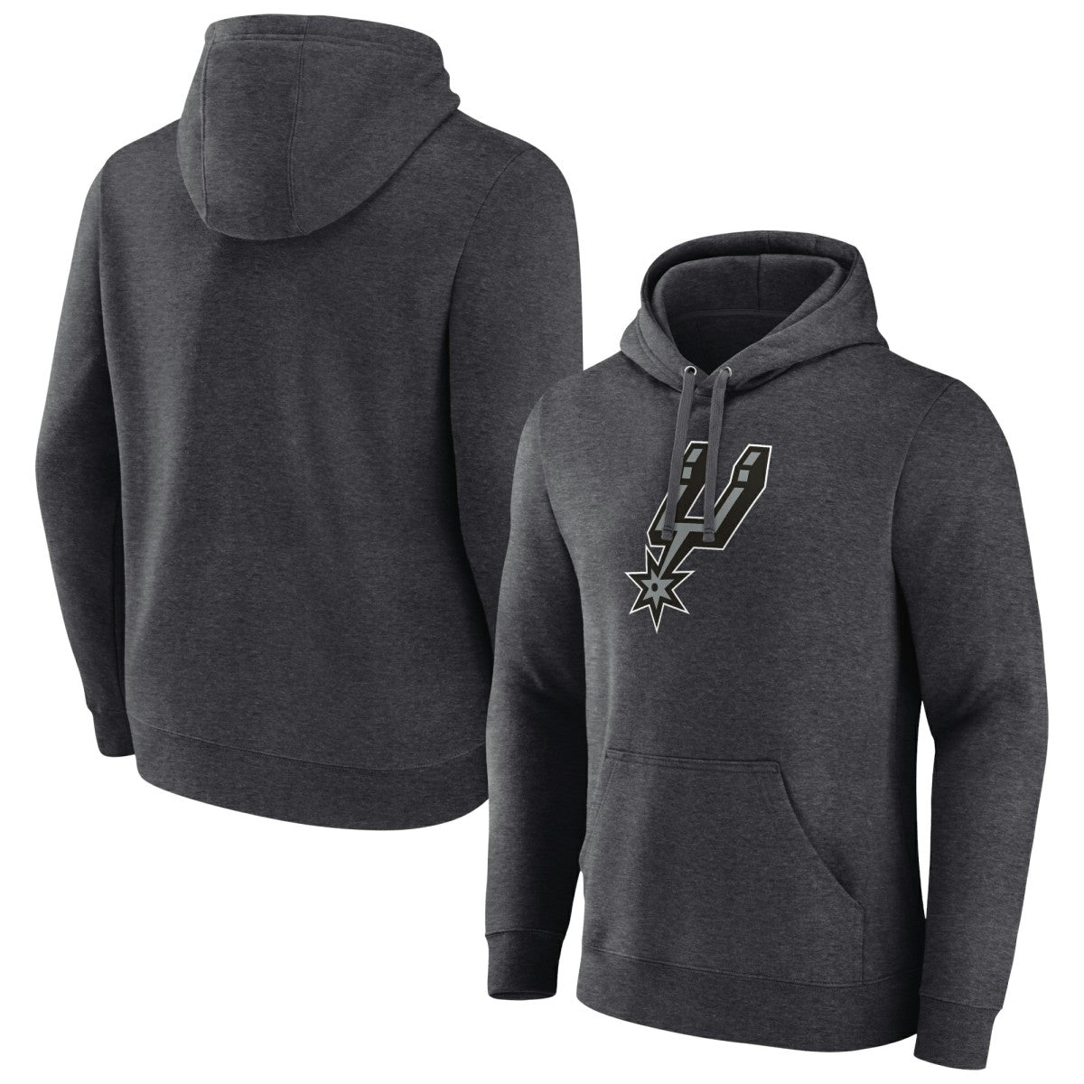 San Antonio Spurs Logo Pullover Hoodie Charcoal - NBA