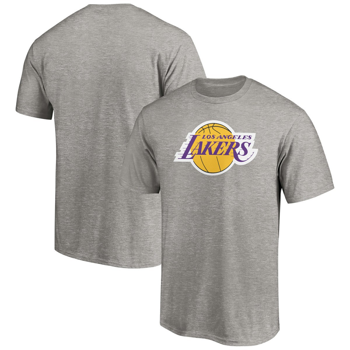 Los Angeles Lakers Logo T-Shirt Heather Gray - NBA
