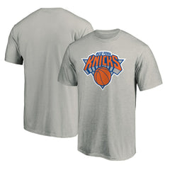 New York Knicks Logo T-Shirt Heather Gray - NBA