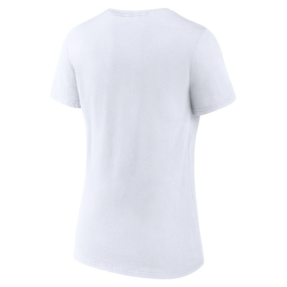 Dallas Mavericks Women's Wordmark V-Neck T-Shirt White - NBA