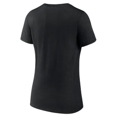 Los Angeles Lakers Women's Logo V-Neck T-Shirt Black - NBA
