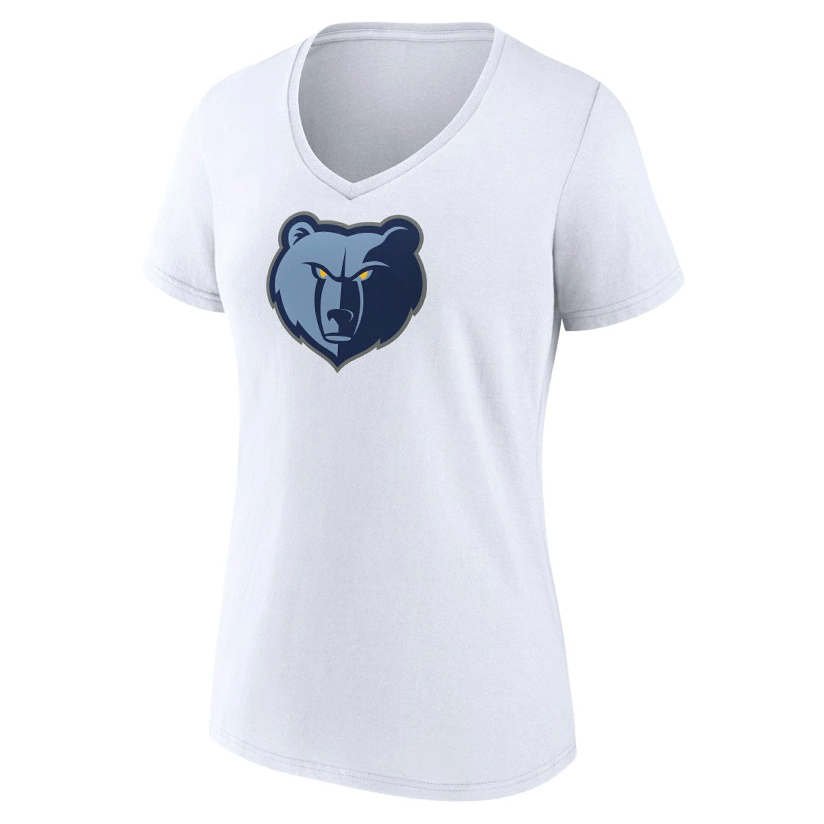 Memphis Grizzlies Women's Logo V-Neck T-Shirt White - NBA