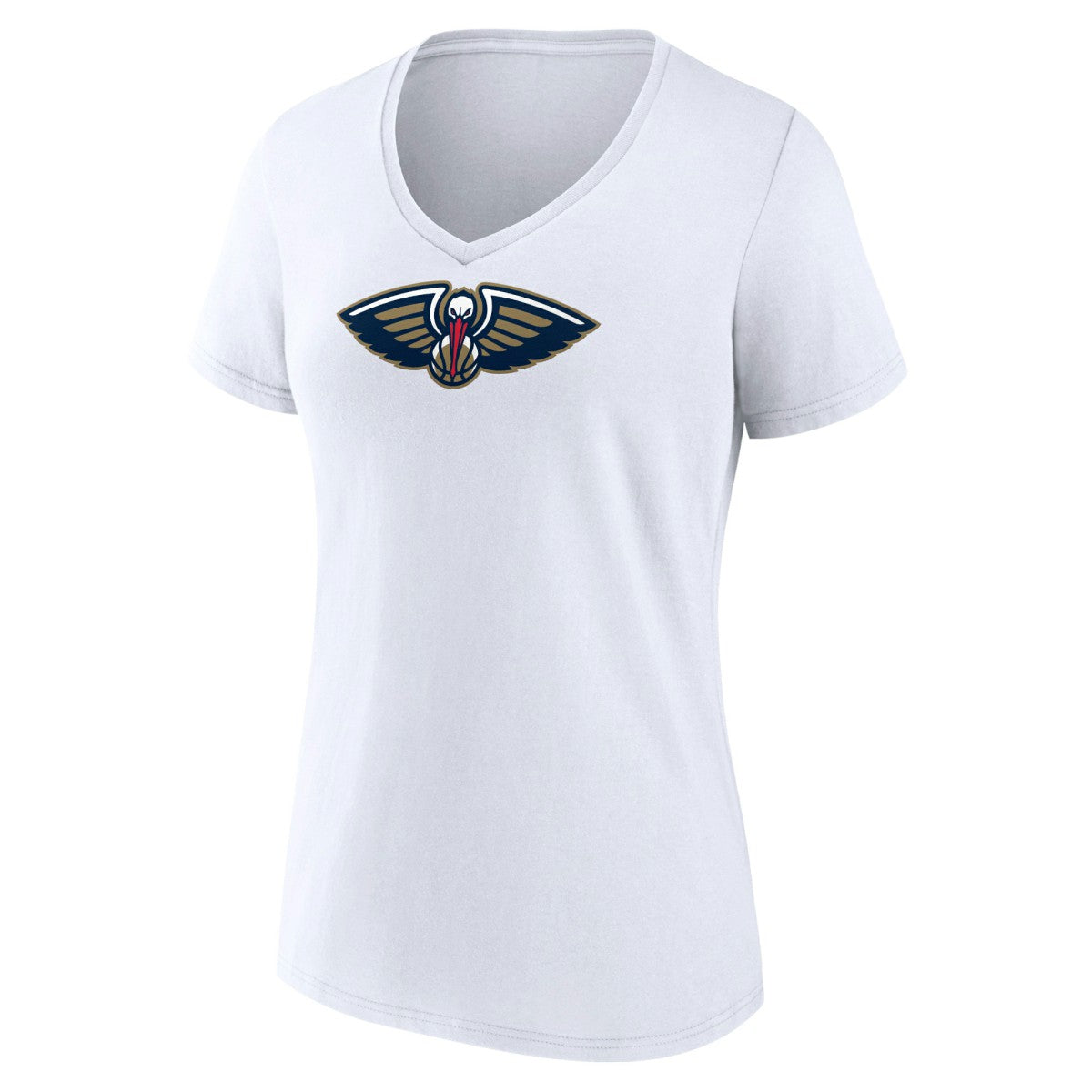 New Orleans Pelicans Women's Logo V-Neck T-Shirt White - NBA