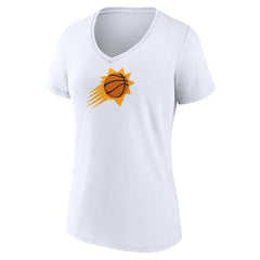 Phoenix Suns Women's Primary Logo V-Neck T-Shirt White - NBA