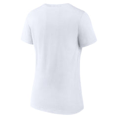 San Antonio Spurs Women's Wordmark V-Neck T-Shirt White - NBA