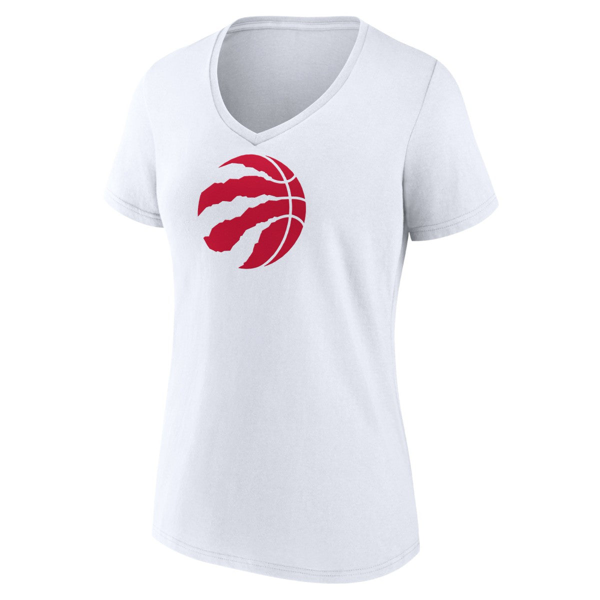 Toronto Raptors Women's Primary Logo V-Neck T-Shirt White - NBA