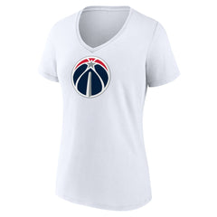 Washington Wizards Women's Primary Logo V-Neck T-Shirt White - NBA