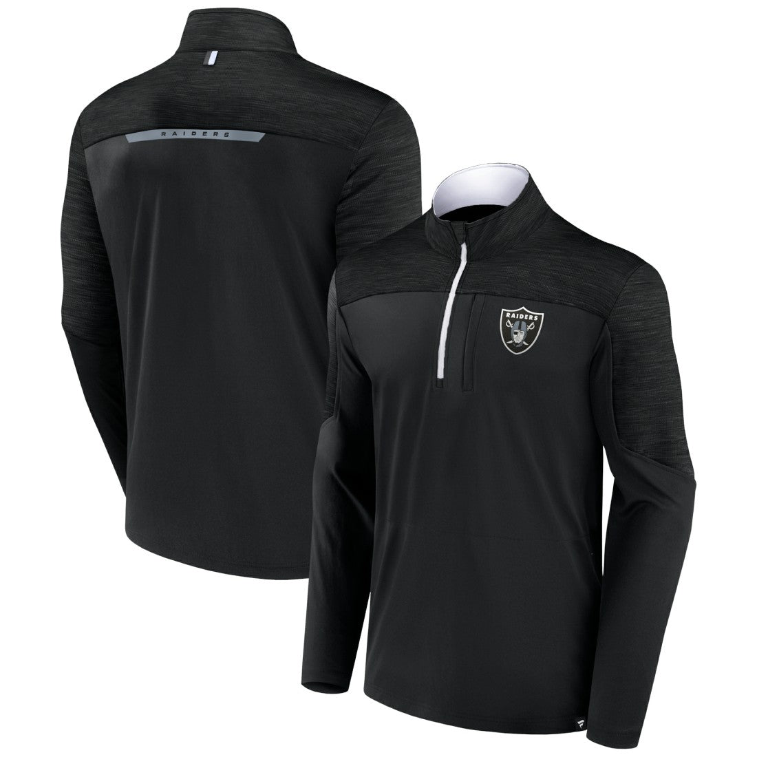 Las Vegas Raiders Defender Half-Zip Top Black | Fanatics