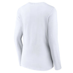 Indiana Pacers Women's Logo Long Sleeve V-Neck T-Shirt White - NBA