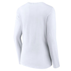Sacramento Kings Women's Logo Long Sleeve V-Neck T-Shirt White - NBA