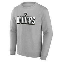 Las Vegas Raiders Bold Move Pullover Sweatshirt Heather Gray | Fanatics