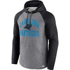 Carolina Panthers Favorite Arch Raglan Pullover Hoodie Heather Gray | Fanatics