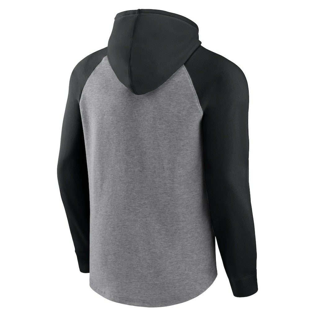 Pittsburgh Steelers Favorite Arch Raglan Pullover Hoodie Heather Gray | Fanatics