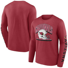 Arizona Cardinals Helmet Platform Long Sleeve T-Shirt Cardinal | Fanatics