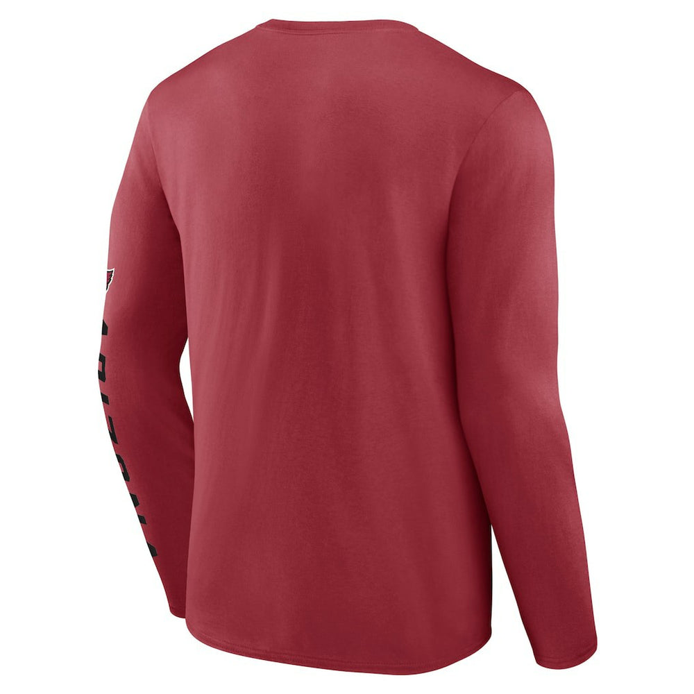 Arizona Cardinals Helmet Platform Long Sleeve T-Shirt Cardinal | Fanatics
