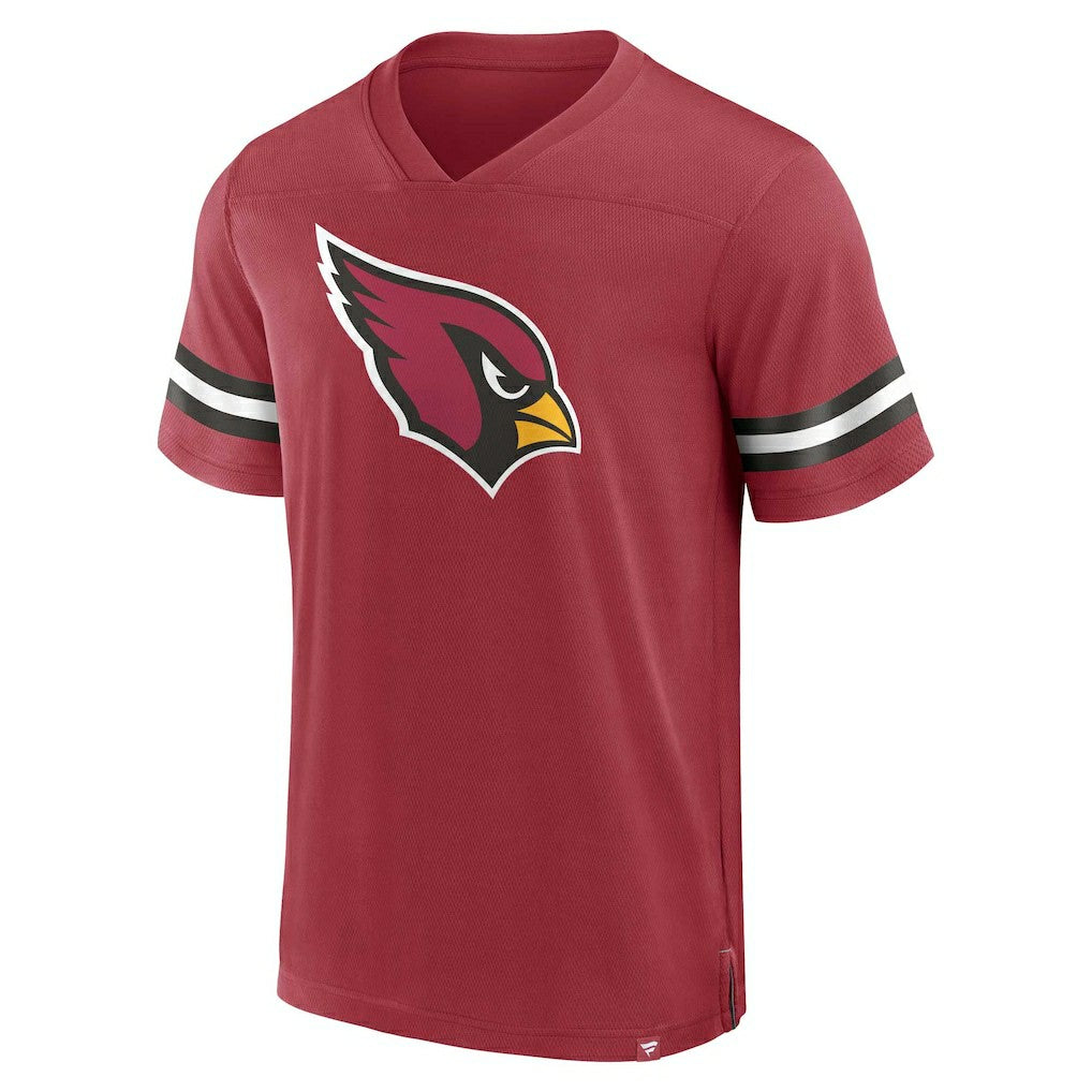Arizona Cardinals Jersey Tackle V-Neck T-Shirt Cardinal | Fanatics