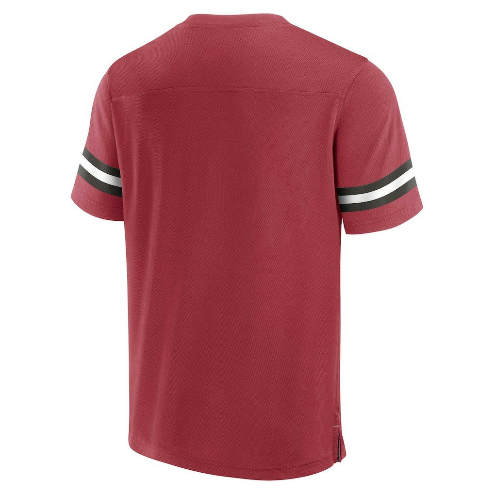 Arizona Cardinals Jersey Tackle V-Neck T-Shirt Cardinal | Fanatics