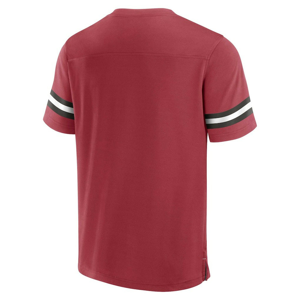 Arizona Cardinals Jersey Tackle V-Neck T-Shirt Cardinal | Fanatics