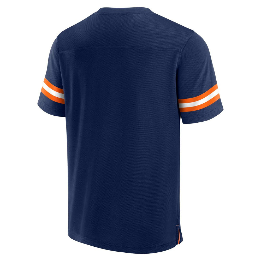 Denver Broncos Jersey Tackle V-Neck T-Shirt Navy | Fanatics