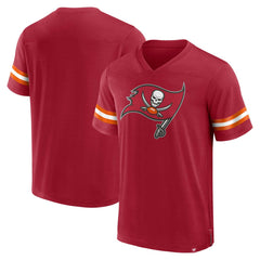 Tampa Bay Buccaneers Jersey Tackle V-Neck T-Shirt Red | Fanatics