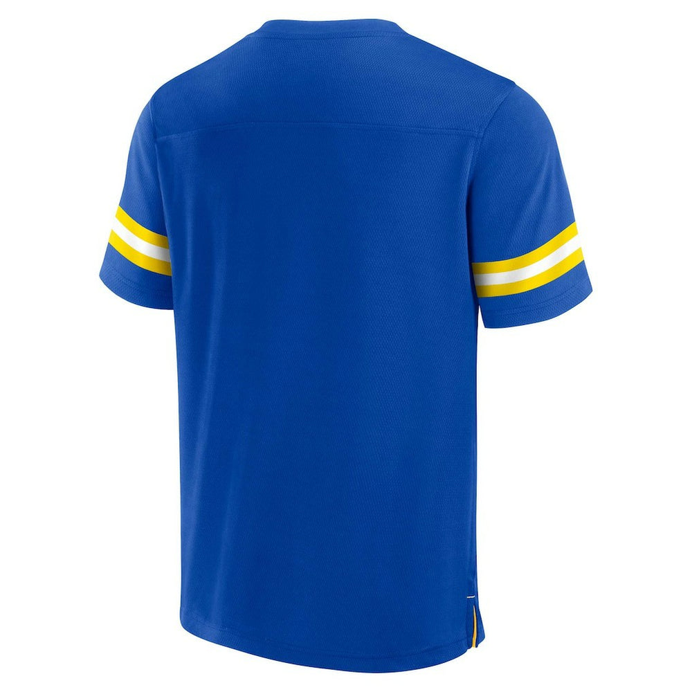 Los Angeles Rams Jersey Tackle V-Neck T-Shirt Royal | Fanatics