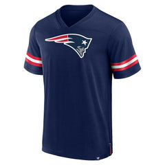 New England Patriots Jersey Tackle V-Neck T-Shirt Navy | Fanatics