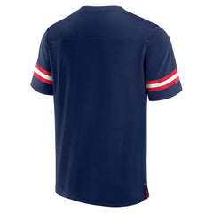 New England Patriots Jersey Tackle V-Neck T-Shirt Navy | Fanatics