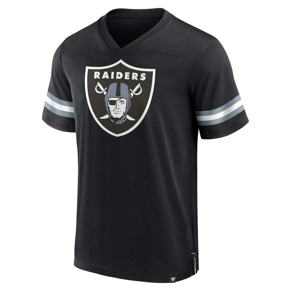 Las Vegas Raiders Jersey Tackle V-Neck T-Shirt Black | Fanatics