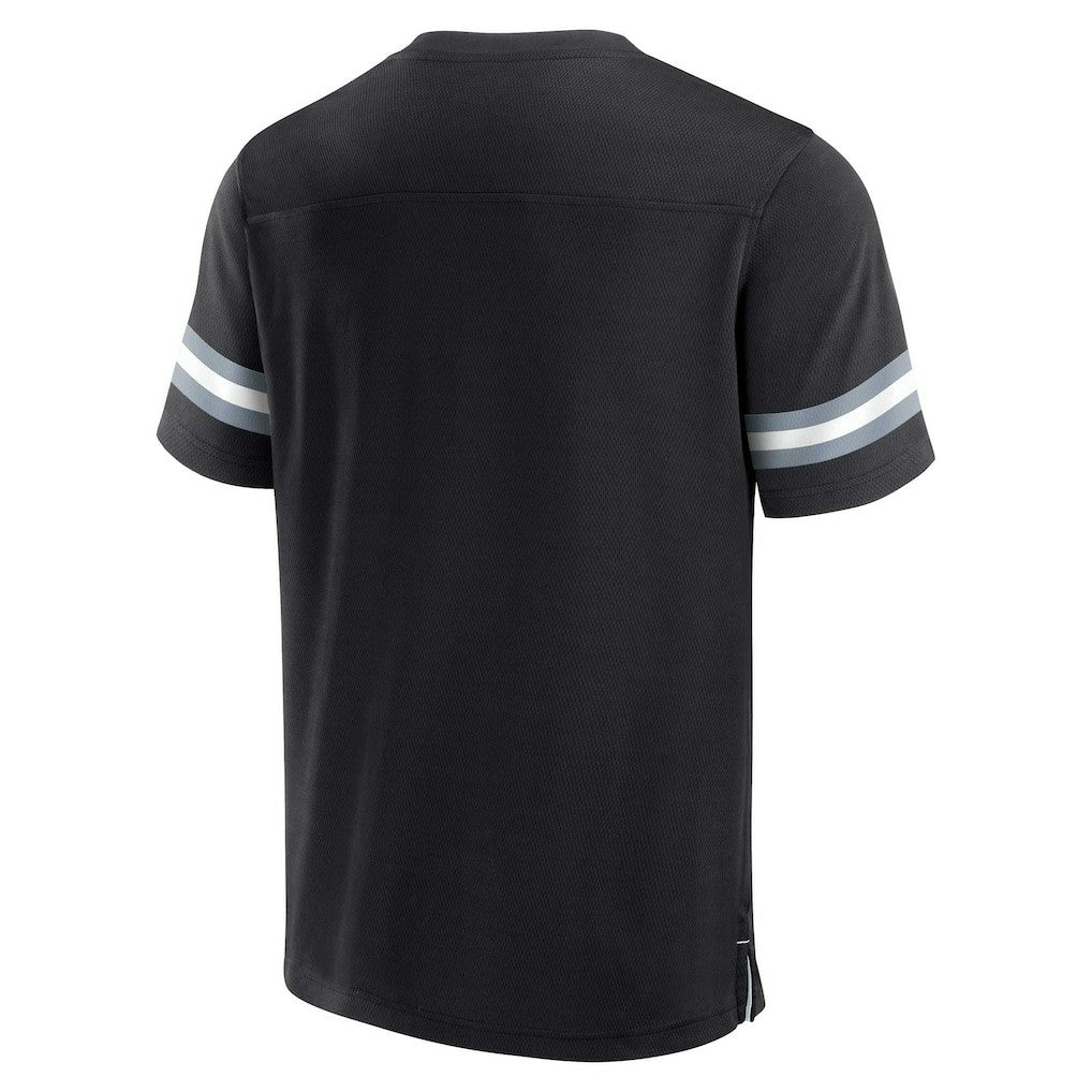 Las Vegas Raiders Jersey Tackle V-Neck T-Shirt Black | Fanatics