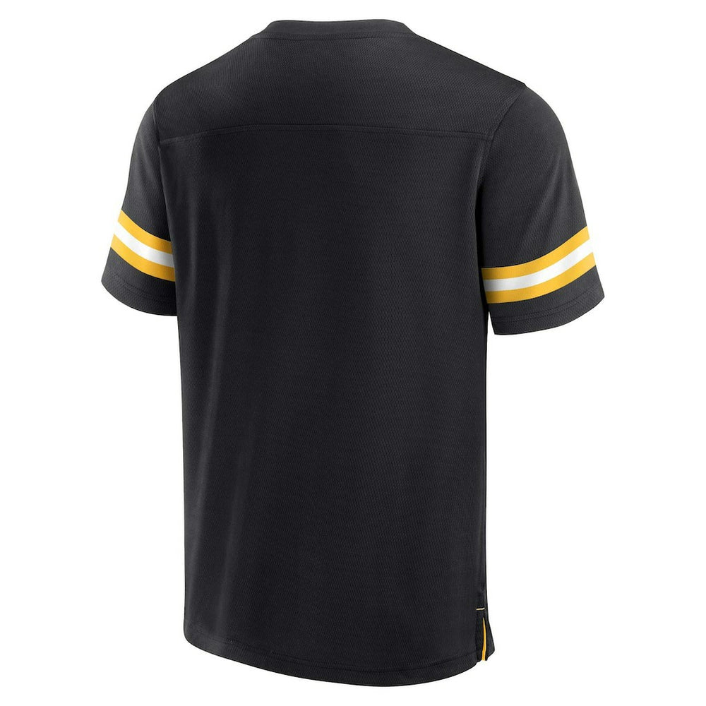 Pittsburgh Steelers Jersey Tackle V-Neck T-Shirt Black | Fanatics