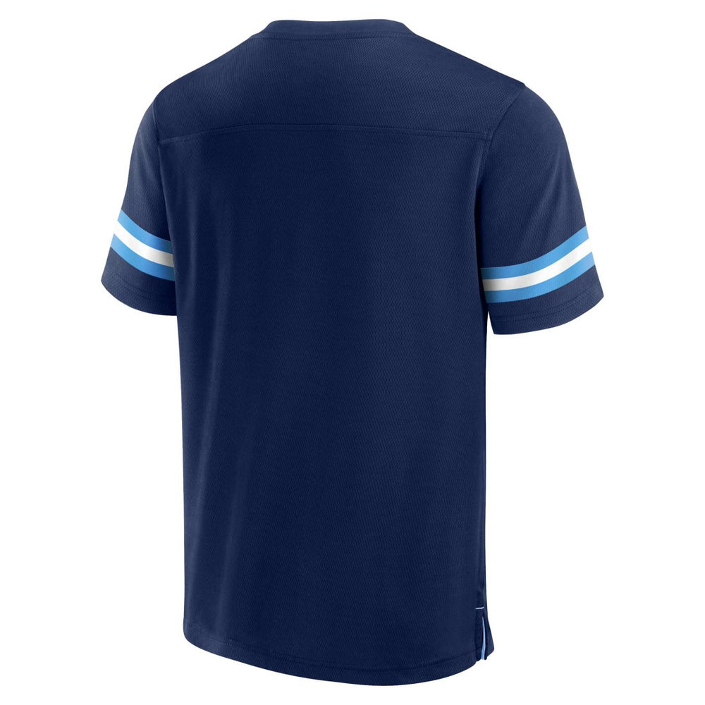 Tennessee Titans Jersey Tackle V-Neck T-Shirt Navy | Fanatics