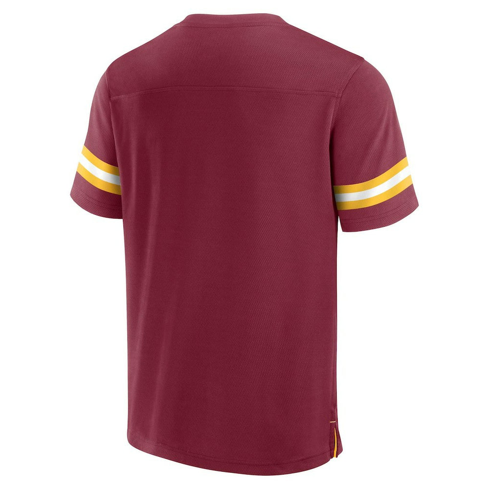 Washington Commanders Jersey Tackle V-Neck T-Shirt Burgundy | Fanatics