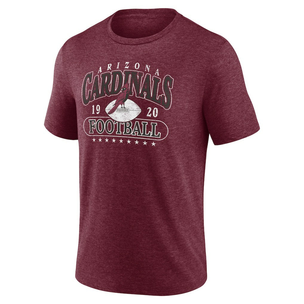 Arizona Cardinals Retro Tri-Blend T-Shirt Heather Cardinal | Fanatics